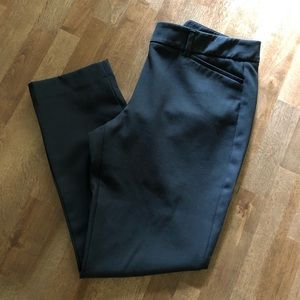 Black slim fit ankle pants